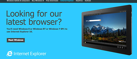ดาวน์โหลด Internet Explorer 10 (Ie 10) เวอร์ชั่นสมบูรณ์ สำหรับ Windows 7