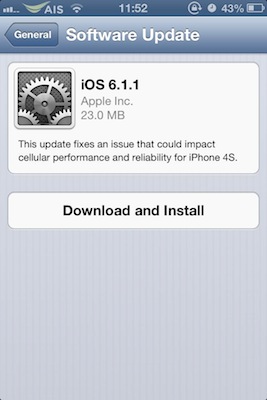 ios 6.1.1