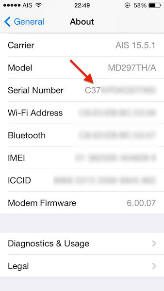 iPhone-Serial-Number